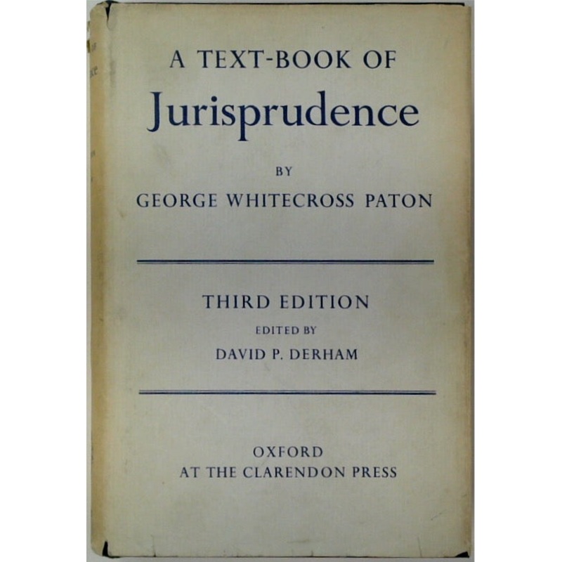 A Text-book of Jurisprudence