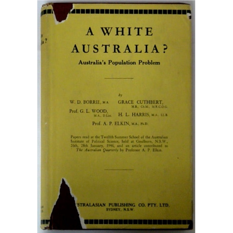A White Australia? Australia's Population Problem